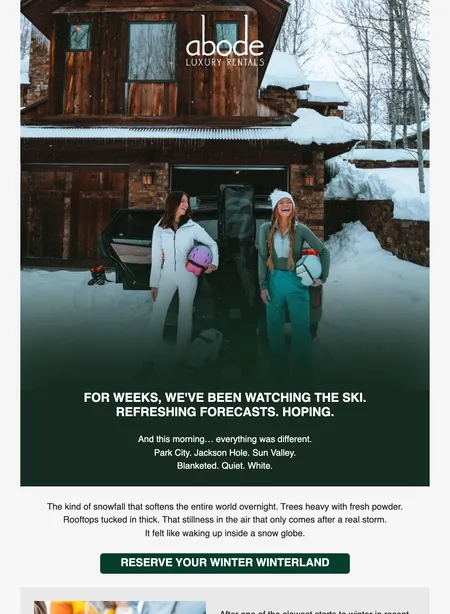 Fresh Powder Alert