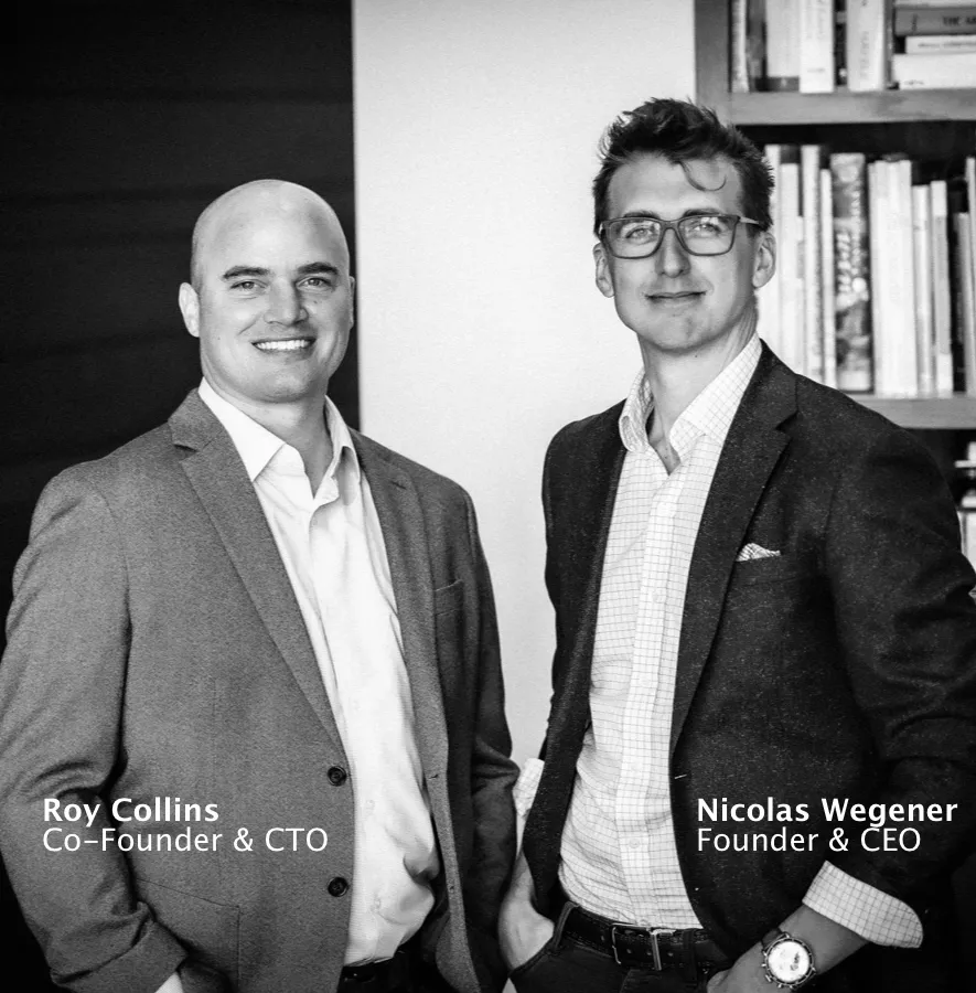 SendSquared founders Roy Collins and Nicolas Wegener