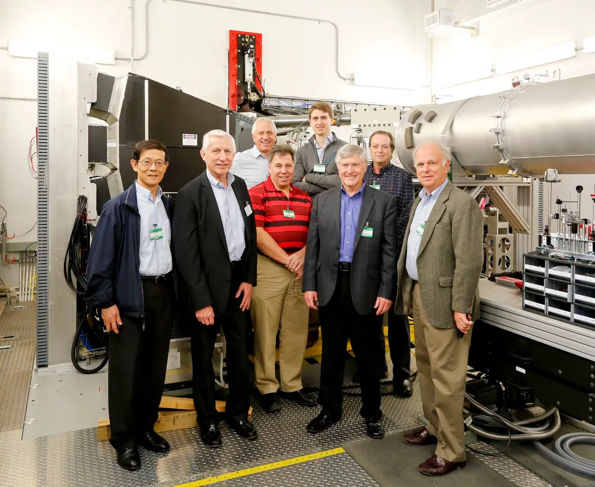 Nicolas Wegener with the group touring the Spallation Neutron Source at Oak Ridge National Laboratory, 2015